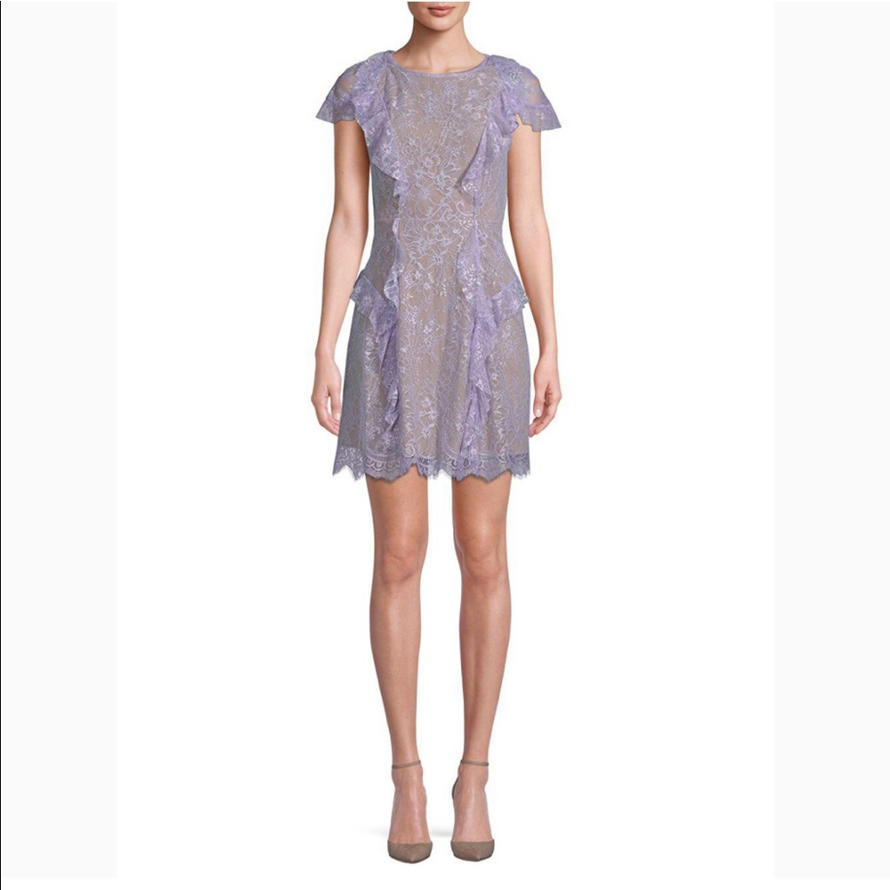 For Love and Lemons Mockingbird Ruffle Lace Dress
